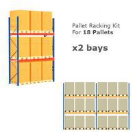 Pallet Racking Kit - Holds 18 Pallets - Sized (H)1500 x (w)800 x (D)1200