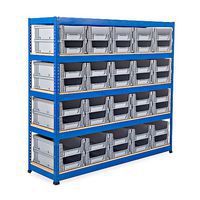 Rapid 1 Shelving (2134w x 610d) With Open Front Euro Containers