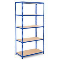 Rapid 2 Shelving (1980h x 915w) Blue - 5 Chipboard Shelves