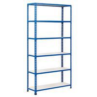 Rapid 2 Shelving (1980h x 915w) Blue - 6 Melamine Shelves