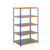 Rapid 2 Medium Duty Shelving with Galvanised Steel Panel Shelves