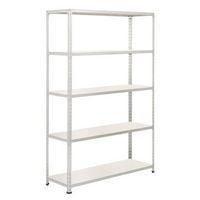 Rapid 2 Shelving (1980h x 915w) Galvanized - 5 Melamine Shelves