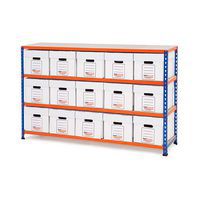 Rapid 2 Storage Bays (990h x 1525w) 15 Economy Document Boxes