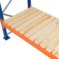 Open Timber Decks for Pallet Racking, Width: 1350 mm, Depth: 1100 mm, Max. load: 1300 kg, Height: 32 mm