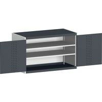 Bott Cubio Heavy Duty Cabinet With 2 Perfo Storage Doors WxD 1300x525mm
