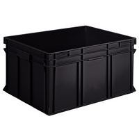 European-standard container - Solid - Black - Recycled