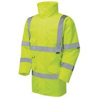 Hi Vis Waterproof Anorak Yellow for Safety and Cold Weather Protection