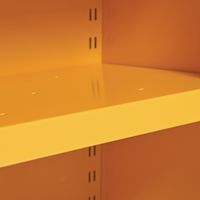 Shelf Close-up Flammable Storage Cabinet COSHH - 700x915mm