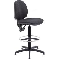 Height-Adjustable Fabric Draughtsman Chair for Seating & Comfort