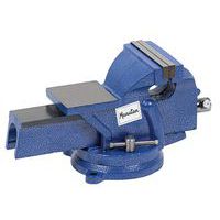 Steel Workbench Vice - Swivelling Base - Manutan Expert