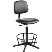 Industrial Foot Ring Workshop Chair for Ergonomic Seating and Comfort