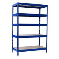 Rapid 3 Pro Shelving Blue or Grey 1800h with 5 Shelves