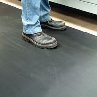 In Use Fine Rib Rubber Anti-Slip Safety Mats W1220mm x D3mm