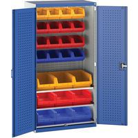 Bott Cubio Perfo Workshop Tool Storage Cabinet & 25 Bins 2000x1050mm