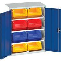Bott Verso Workshop Secure Storage Cabinet With 8 Bins HxW 1000x800mm