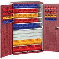 Bott Cubio 3 Drawer Louvre Tool Storage Cabinet 65 Bins 2000x1300mm