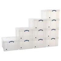 145 L Clear Really Useful Box Pallet Buy of 10