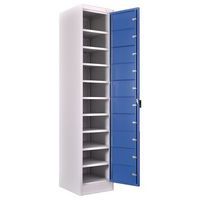 Garment Dispensing Metal Laundry Lockers - 10 Doors - Manutan Expert