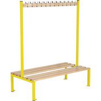 Yellow Double-sided Storage Bench.