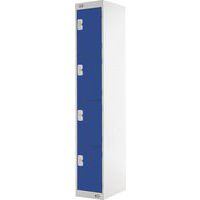 Metal Storage Lockers - 4 Cabinets - Nestable - Anti-Bacterial Coat