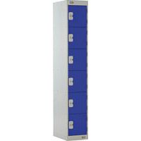 Metal Storage Lockers - 6 Cabinets - Nestable - Anti-Bacterial Coat