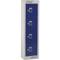 Blue Personal Effects Locker With 4 Doors