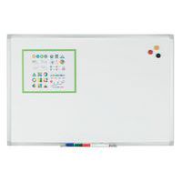 Magnetic Wall Whiteboard - Erasable Lacquered Surface - Manutan Expert