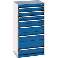 Bott Cubio Multi Drawer Cabinet For Tool Storage HxWxD 1200x650x525mm