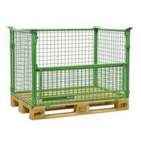 Foldable Mesh Pallet Collars - Half Front Drop