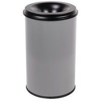 Metal Waste Bin - Fire Retardant - 20-110l - Black Or Grey - Manutan Expert