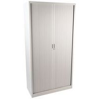 Tambour Metal Cupboards - 4 Shelf - HxW 1950x1000mm - Manutan Expert