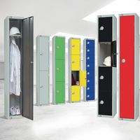 Metal Storage Lockers - Cylinder/Hasp Lock - Anti-Bacterial - Elite