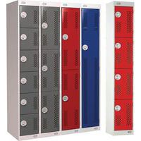 Metal Storage Lockers - 1-6 Ventilated Cabinets - Anti-Bacterial Coat