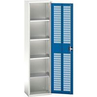 Bott Verso 4 Shelf Ventilated Metal Storage Cupboard HxW 2000x525mm