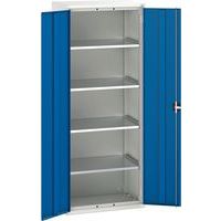 Bott Verso Metal Storage Cupboard 4 Shelves - 2000x800mm - Spacious