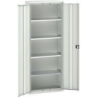 Bott Verso 4 Shelf Spacious Metal Storage Cupboard - HxWxD 200x80x35cm