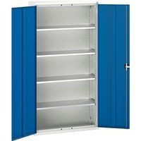 Bott Verso Metal Storage Cupboard 4 Shelves - 2000x1050mm - Spacious
