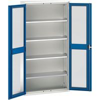Bott Verso Vision Door Metal Storage Cupboard WxD 1050x350mm - Secure