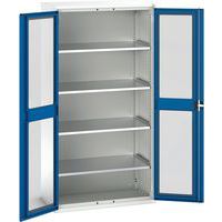 Bott Verso Vision Door Metal Storage Cupboard WxD 1050x550mm - Secure