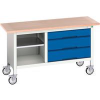 Bott Verso Mobile Workbench - Versatile Storage - HxWxD 830x1500x600mm