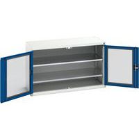 Bott Verso Vision Door Metal Storage Cupboard WxD 1300x550mm - Secure