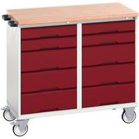 Bott Verso Mobile Workbench with 10 Drawers for Organization & Storage