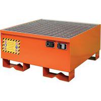 Orange Storage Steel Spill Containment Pallet 1 to 4 Drums - Justrite
