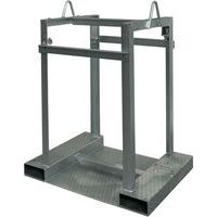 Galvanised Steel Pallet for Four 230mm Gas Cylinder Storage - Justrite