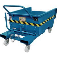 Blue Roll Forward/Tipping Skips on Wheels - 285L to 750L - Justrite