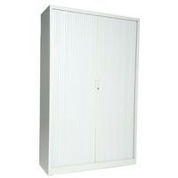 Tambour Metal Cupboards - 4 Shelf - HxW 1950x1200mm - Manutan Expert