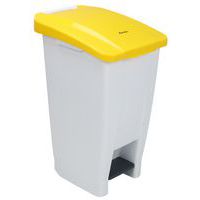 Plastic Mobile Pedal Bin - 60-Litre Capacity - Food Waste - Manutan Expert