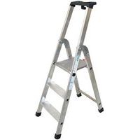 Aluminium Platform Step Ladders - 3-12 Industrial Steps