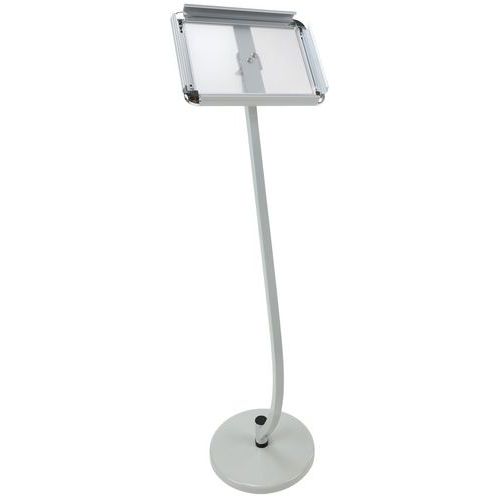 Curved Floor-Standing Leaflet Stand - Brochure Display Units - Manutan Expert