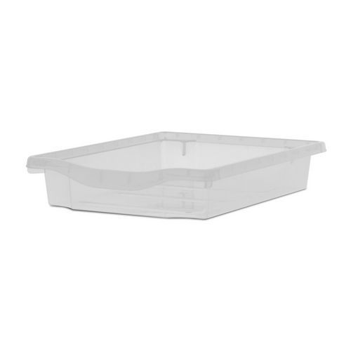 Monarch Shallow Plastic Tray - A4 - Tinted - Pack of 10
